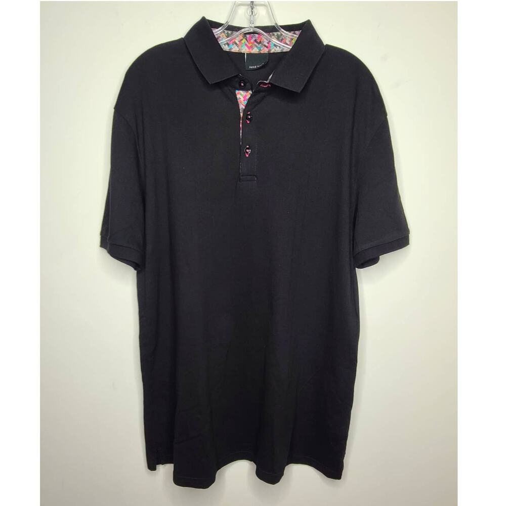 Jared Lang black short sleeve polo shirt - XXL / 2XL